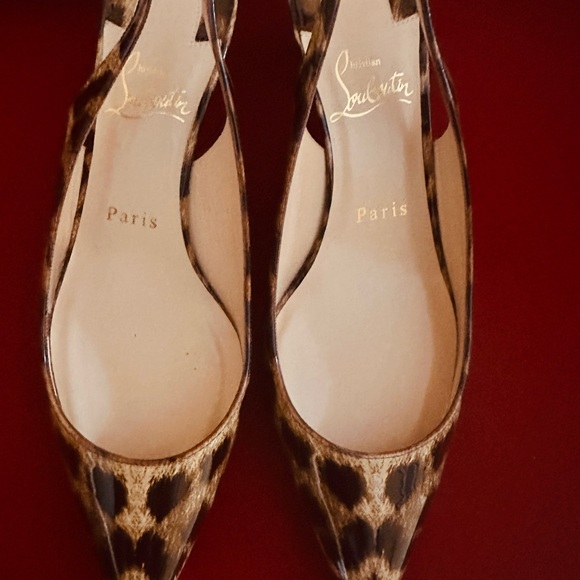 Christian Louboutin Leopard Print Heels - Picture 7 of 8